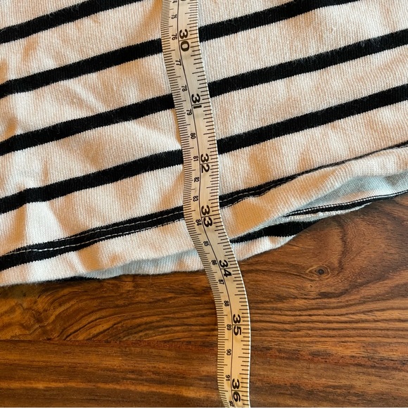 NWOT H&M Horizontal Striped Black and White/Cream Dress - Picture 7 of 7